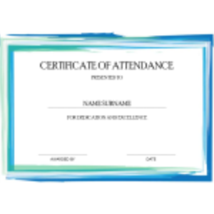 Certificate of Attendance thumb